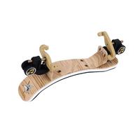 Repose à l'épaule de violon Reste pliable Hauteur réglable Ergonomique Soft Redded Soutien pour 1/2 violon en métal et éponge en métal (Couleur du bois)