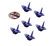 Repose-baguettes,repose-baguettes en céramique, porte-baguettes en papier coloré mille grues, porte-baguettes en porcelaine, fourchettes, cuillères, couteaux, porte-baguettes for dîner-rouge-6 ensembl