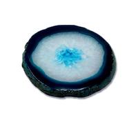 Repose-Boisson d ' Angle en Pierre d ' Agate Ronde, Forme d ' Une Seule pièce pour Le Placement de Tasses, la décoration de Bureau et Une Utilisation Quotidienne sur Table