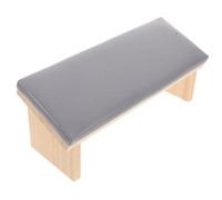 Repose-bras à Ongles Grand en Bois et Cuir Artificiel pour Manucure | Support Ergonomique, Design Portable, Gain de Place, pour Nail Art
