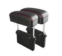 Repose-bras De Voiture Accoudoir Universel Pour Voiture Support De Coude Console Centrale Réglable Organisateur D'espace Pour Siège(2 sets Black Red)