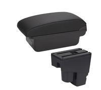 Repose-bras De Voiture Pour Fit Pour Jazz Pour 1 2003-2007 Accoudoir De Voiture Boîte De Rangement, Accessoires(C3 Black white NOUSB)