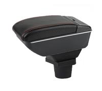 Repose-bras De Voiture Pour Ford Pour Focus Pour Mk1 Accoudoir De Voiture Boîte Console Centrale Étui De Rangement Support De Coude Conducteur(D-No USB-Red Line)