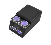 Repose-bras De Voiture Pour Ford Pour Transit 2013-2020 Voiture D'affaires Ensemble De Garde-corps Avant Rangée Mobile Accoudoir Général Magasin Central Accoudoir Automobile(B - B-black)