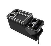 Repose-bras De Voiture Pour Ford Pour Transit 2013-2020 Voiture D'affaires Ensemble De Garde-corps Avant Rangée Mobile Accoudoir Général Magasin Central Accoudoir Automobile(A - B black)