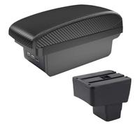 Repose Bras De Voiture Pour Mazda 2 CX-3 Pour Skyactiv 2018-2020 Accoudoir Voiture Avec Boîte Rangement Chargeur USB(B2 black line 3USB)