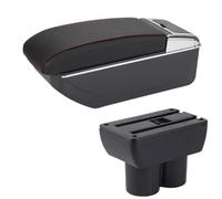 Repose-bras De Voiture Pour Suzuki Pour Jimny JB23 JB43 1999-2017 Pièces De Rechange Pour Accoudoir Boîte Rangement Accessoire Accoudoir Automobile(D Black red No USB)