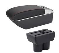 Repose-bras De Voiture Pour Suzuki Pour Jimny JB23 JB43 1999-2017 Pièces De Rechange Pour Accoudoir Boîte Rangement Accessoire Accoudoir Automobile(A Black red 7USB)