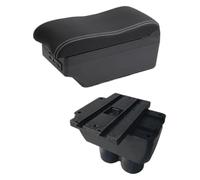 Repose Bras De Voiture Pour VW Pour Touran Console Centrale Repose Coude Contenu Du Magasin Central Avec Interface USB Porte Gobelet(C white line 7USB)