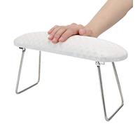 Repose-bras d'ongle, oreiller à main d'art d'ongle pliable manucure oreiller de main support de main support de poignet coussin de repos d'ongle pour l'utilisation de technicien d'ongle(blanc)