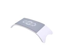 Repose-bras en plastique et Silicone, 2 pièces, coussin for Nail Art, support d'oreiller, outil d'accoudoir de Table manucure Pour d'Ongle(White)