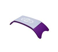 Repose-bras en plastique et Silicone, 2 pièces, coussin for Nail Art, support d'oreiller, outil d'accoudoir de Table manucure Pour d'Ongle(Purple)