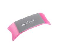 Repose-bras en plastique et Silicone, 2 pièces, coussin for Nail Art, support d'oreiller, outil d'accoudoir de Table manucure Pour d'Ongle(Pink)