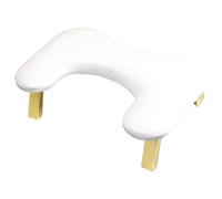 Repose-bras, ongle Rest, TEMBRE DE LUXE PU CUIR PU U CHANGE UNE, OREIL MAIN ERGONOMIQUE confortable pour les amateurs de beauté et les passionnés manucure, blanc