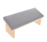 Repose-bras Ongles en Bois, Coussin de Manucure Ergonomique | Cuir Artificiel, Support Stable et Portable, Format Compact pour Nail Art