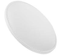 Repose-bras pour Manucure Rond en PU Blanc, Coussin Ergonomique | Diamètre 6 Pouces, Maintient Sa Forme, Résiste aux Taches, Facile à Nettoyer, pour Salon et Maison