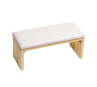 Repose-bras pour ongles double couche, repose-main en cuir PU, table de manucure de style japonais, bureau pour technicien salon, 11, 81 x 5, 12 x 4, 72 pouces, blanc Station table manucure