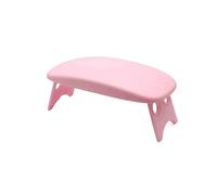 Repose Bras Pour Ongles Support de bras repos manucure pliable, coussin d'oreiller, accoudoir Table bureau, tapis en éponge, outil polissage, Salon pratique(PinkA)
