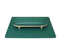 Repose-bras pour Prothésiste Ongulaire Ensemble de tapis coussin for Nail Art, support repose-bras for ongles, main for Salon manucure, utilisation fournitures à usage Commercial(Green)