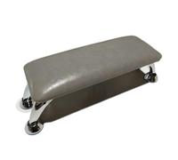 Repose-bras pour Prothésiste Ongulaire Nail Tech - grand repose-bras professionnel, coussin de manucure, Spa, Salon, Support d'oreiller confortable for les ongles, pieds et jambes(Grey-Silver Stand)