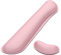 Repose-clavier élargi - Coussin de poignet en mousse à mémoire de forme pour une saisie facile et un soulagement de la douleur - Support de poignet antidérapant pour souris de jeux, ordinateur