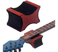 Repose-cou pour guitare électrique, acoustique, basse, instrument à cordes en acajou, support de manche avec deux hauteurs, outil de nettoyage et de réparation