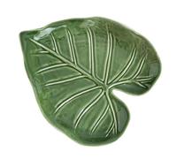 Repose-cuillère À Feuilles, Solution De Cuisson Sans Taches, 14,5 X 12,5 X 2 Cm, Repose-cuillère En Céramique À Feuilles, Support De Fourchette Vert Décoratif, Design De Cuisine Moderne, Pour La
