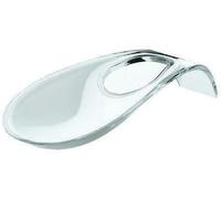 Repose-cuillère bicolore Guzzini 28560000 plastique blanc brillant 25 cm transparent cuisine appuie cuillère