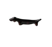 Repose Cuillère Cuisine 4 pièces porte-baguettes en céramique décor ensemble bâtons de Table reste support dîner repas cuillère fourchette vaisselle cerf chien Design supports(4 Pcs black dog)