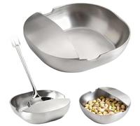 Repose-cuillère en acier inoxydable, porte-ustensiles élégant avec conception à rinçage rapide, garde le comptoir propre, repose-louche et spatule en métal