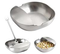 Repose-cuillère en acier inoxydable, porte-ustensiles élégant avec système de rinçage rapide, garde le plan de travail propre. Repose-louche et spatule en métal pour la cuisine. -cuillère