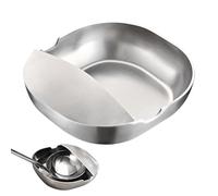 Repose-cuillère en acier inoxydable - Repose-ustensiles autonome en acier inoxydable, support de louche, spatule, louche, refroidisseur de comptoir de cuisine, utilisation durable dans la cuisine. Ce