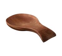Repose-cuillère en bois pour cuisinière et comptoir, porte-ustensiles de cuisine rustique, accessoire de cuisine pour barbecue, buffet, camping, extérieur, mariage, décoration de jardin, 18 x 9 cm