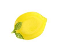 Repose-cuillère en forme de citron en céramique résistant à la, bol de service pour salade et dessert, vaisselle polyvalente pour les cuisines domestiques, assiettes de service en forme de