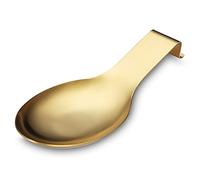 Repose Cuillère En Or Mat, Porte Cuillère En Acier Inoxydable Pour Cuisinière, Porte Stensiles De Cuisine Pour Louches, Pinces, Spatule, Porte-cuillère Pour Cuisinière (1PC-9,5 Pouces)