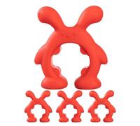 Repose-cuillère en silicone avec clip,4 appuie-cuillère en forme d'animal pour de cuisson - Porte-outils, gadgets de cuisine créatifs pour cuillères et spatules