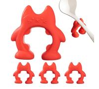 Repose-cuillère en silicone avec clip pour pot, porte-cuillère avec clip pour pot, 4 appuie-tête en forme d'animal pour comptoir de cuisine - Porte-outils, gadgets de cuisine créatifs pour cuillères