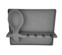 Repose-Cuillère En Silicone Organisateur De Brosses De Cuisine Repose-Ustensile Antidérapant Avec Bac Pour Passionnés De Cuisine
