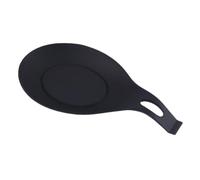 Repose-cuillère, étagère en silicone de qualité alimentaire, résistant à la chaleur, anti-brûlure, design flexible, base antidérapante, repose-ustensiles pour cuisine, 20 x 9,5 x 2 cm