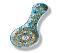 Repose-cuillère fait à la main en céramique pour dessus de cuisinière, repose-cuillère de 25,4 cm pour comptoir de cuisine, support de cuillère pour cuisinière, cadeau de pendaison de crémaillère,