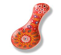 Repose-cuillère fait à la main en céramique pour dessus de cuisinière, repose-cuillère de 25,4 cm pour comptoir de cuisine, support de cuillère pour cuisinière, cadeau de pendaison de crémaillère,