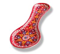 Repose-cuillère fait à la main en céramique pour dessus de cuisinière, repose-cuillère de 25,4 cm pour comptoir de cuisine, support de cuillère pour cuisinière, cadeau de pendaison de crémaillère,