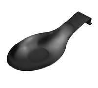 Repose-cuillère noir mat en acier inoxydable pour cuisinière, louche, pinces, spatule, porte-cuillère pour cuisinière (1 x 9,5 pouces)