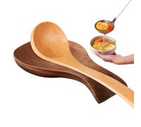 Repose-cuillère, Plateau En Bois Pour Ustensiles En Bois Rustique | Support De Spatule De Comptoir De 18 Cm, Cet Accessoire De Cuisine De Style Ferme De 75 G Organise Les Outils Pour Les Événements De
