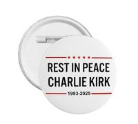 Repose en paix Charlie Kirk Button Pins RIP Charlie Kirk Pins et badges ronds pour boutons Broche ronde pour poitrine