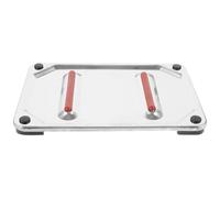 Repose-fer Tapis Isolant, en Acier Inoxydable pour Fer Vapeur | Support Stable Antidérapant, Parking Sûr du Fer Chaud, Usage Couture Maison, Argenté Léger