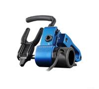 Repose-flèches en alliage d'aluminium pour arc à composite, droitier, réglable verticalement et horizontalement, cadre en caoutchouc souple, 20,3 x 12,5 x 6 cm (bleu)