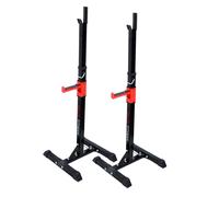 CCLIFE Rack Musculation, Rack Squat, Chandelle Squat Rack Support Repose Barre Musculation Atx Barbell à Squat Muscu Stand Haltérophilie Dips Maison Extérieur Outdoor Professionnel Réglable