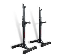 CCLIFE Rack Musculation Cage Musculation Cages de Squat Squat Rack Support de Squat Réglable Rack à Haltères Multifonction Réglable en Hauteur jusqu'à 150 kg pour Salle de Sport à Domicile