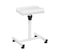 Physa Repose Jambes Tatoueur Appui Tabouret Pédicure PHYSA FR-2 (24 x 33 cm, Hauteur Réglable Max 74,5 cm, Max 30 kg, Similicuir, Acier, Blanc)